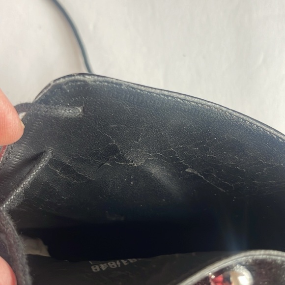 Zara - Limited Edition silver studded lace up heeled booties - size 39 - Picture 9 of 10